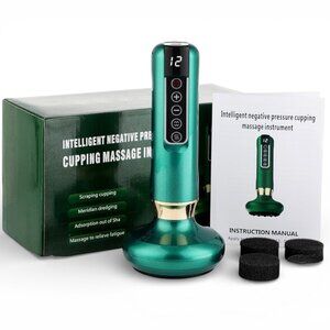 Rechargeable Vacuum Cupping Device 6/12 Level Adjustable Anti-Cellulite Massager